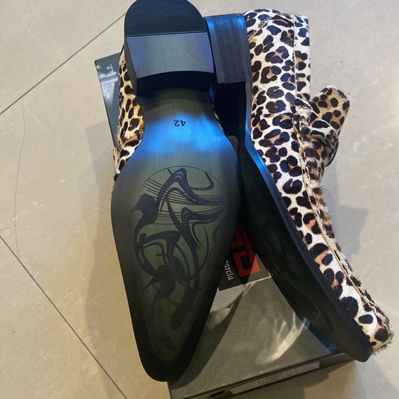 NWB FIESSO BLACK WHITE PONY HAIR SHOES FI6649 - Picture 5 of 8